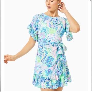 Lilly Pulitzer Darlah Dress in Multi Shell of a Party Print